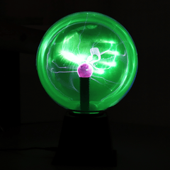 8 Inches Green Light Plasma Ball Electrostatic Voice-Controlled Desk Lamp Magic Light