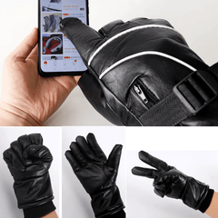 4000/6000Mah Electric Battery Heating Gloves Men Women Winter Heated Warmer Sport Protector