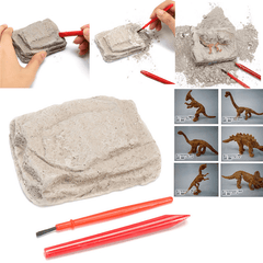 Dinosaur Fossils Excavation Kit Archaeology Dig up History Skeleton Fun Kids Gift Toys