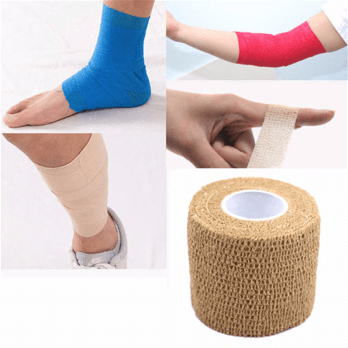 450X5Cm wasserdichte Erste-Hilfe-selbstklebende elastische Bandage Muskelpflege-Mullband