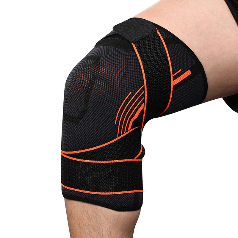 Basketball Football Climbing Wear-Resistant Breathable Cover Pressure Belt Knitted Knee Pad