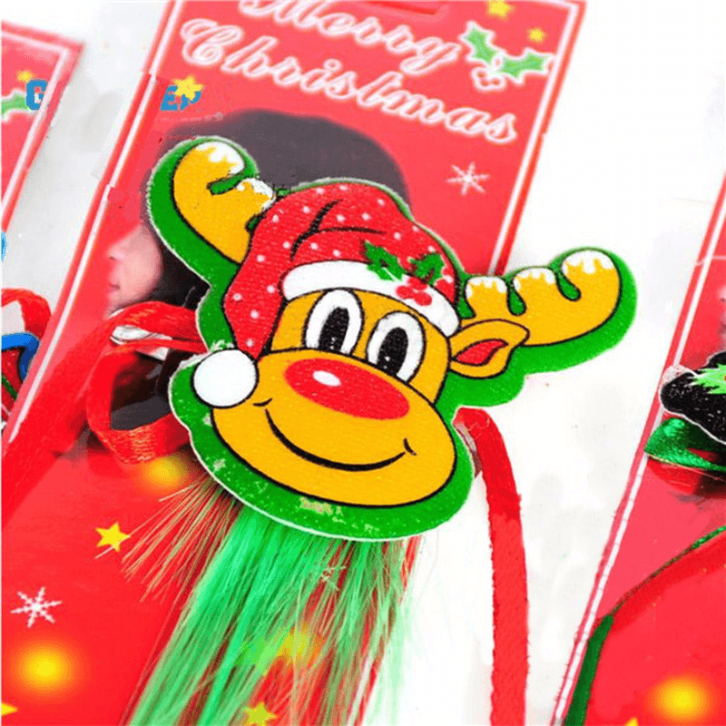 Cute Santa Christmas Xmas Hair Clip Party Accessories Decoration 4 Styles