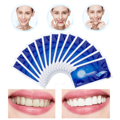 14 Stücke/7 Paar 3D Gel Zahnweiß-streifen Weißen Zahn Dental Kit Oral Hygiene Pflege Streifen für Falsche zähne Veneers Zahnarzt Seks