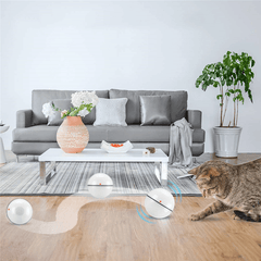 Smart Interactive Pet Toys LED Luminous Ball USB Charging Smart Cat Toy Automatic 360 Degree Self Rolling Balls