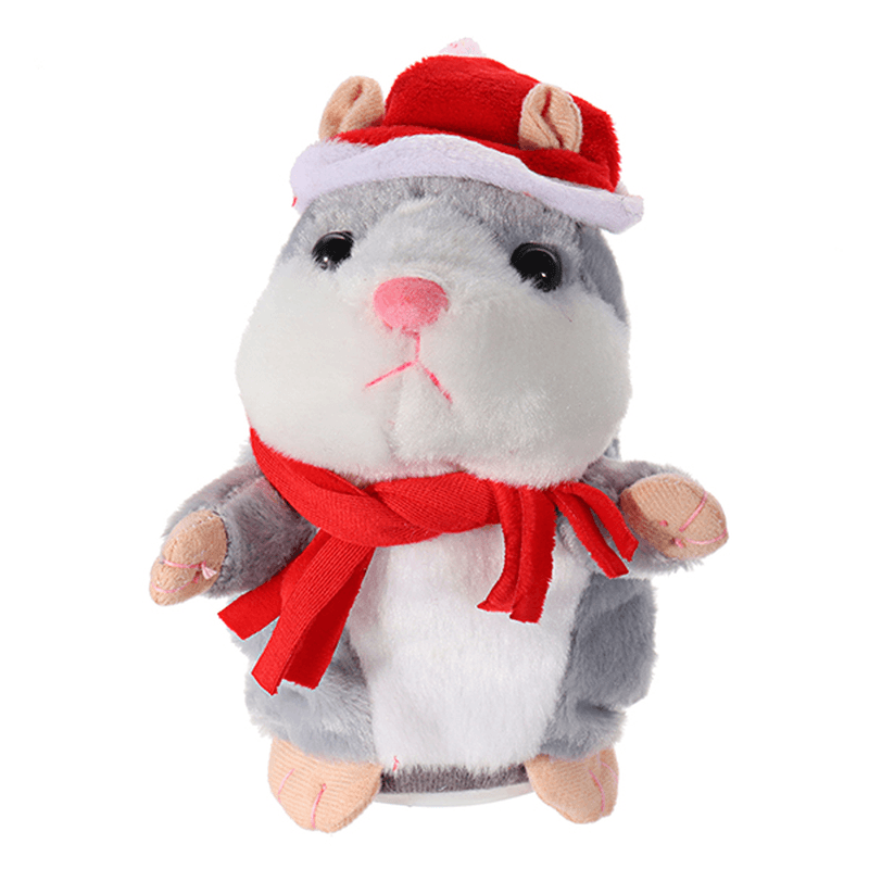 18 cm schönes sprechendes Hamster-Weihnachtsplüschtier sprechen sprechendes Tonaufzeichnungs-Hamster-sprechendes Spielzeug