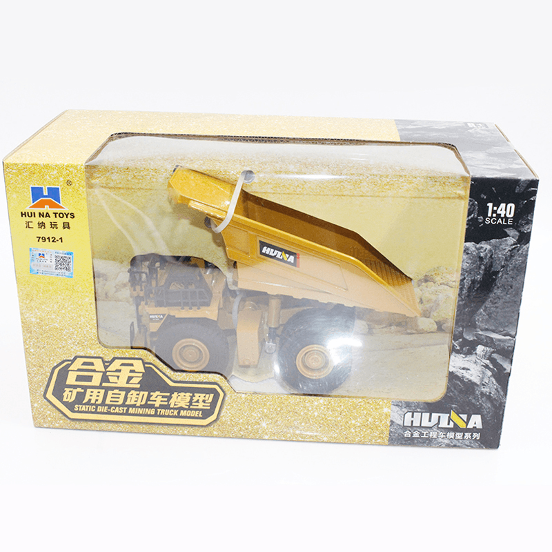 HUINA 1912 1:40 Static Alloy Mining Dump Truck Model Diecast Model