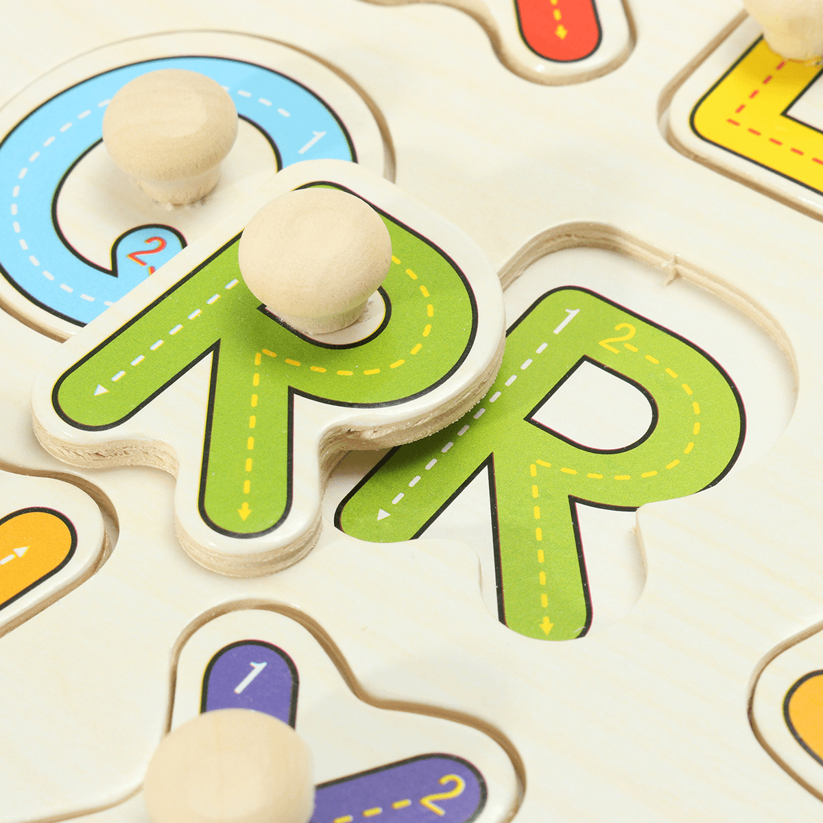 Alphabet ABC Wooden Jigsaw Puzzle Toy Children Kids Learning Educational Gift