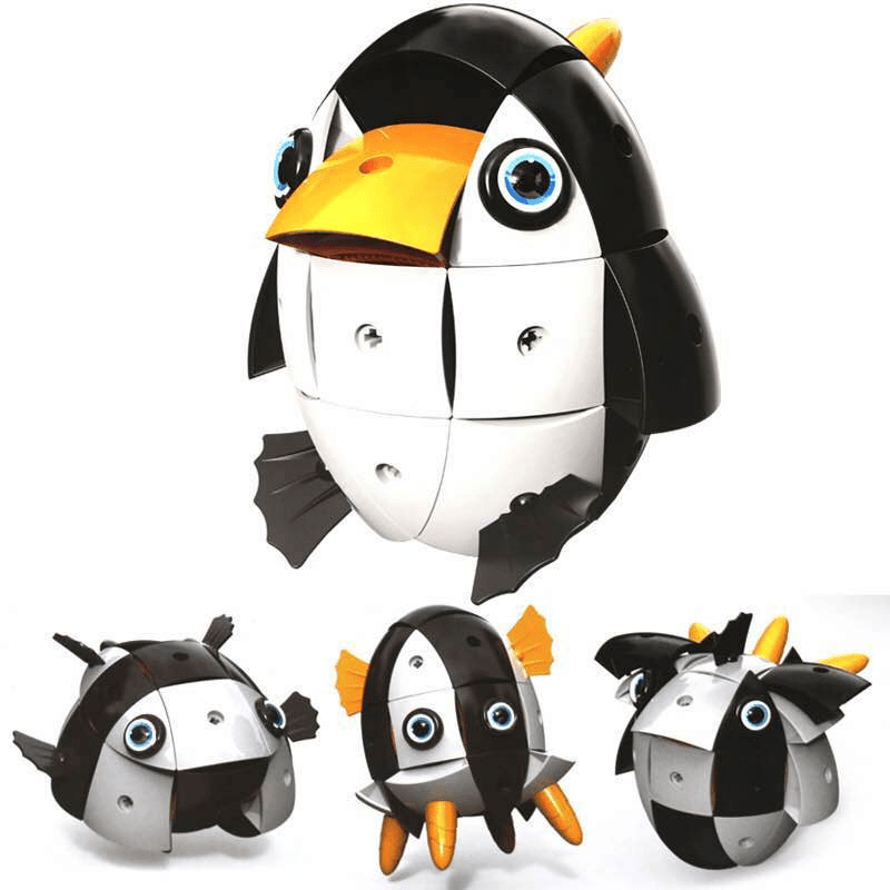 Parcae NS002 90PCS Magnetic Magic Wisdom Ball Black White Penguin Blocks Various Deformation Toys