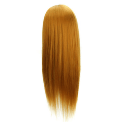 30% Golden Real Hair Hair Salon Mannequin Training Head Models Haircut Hairdressing