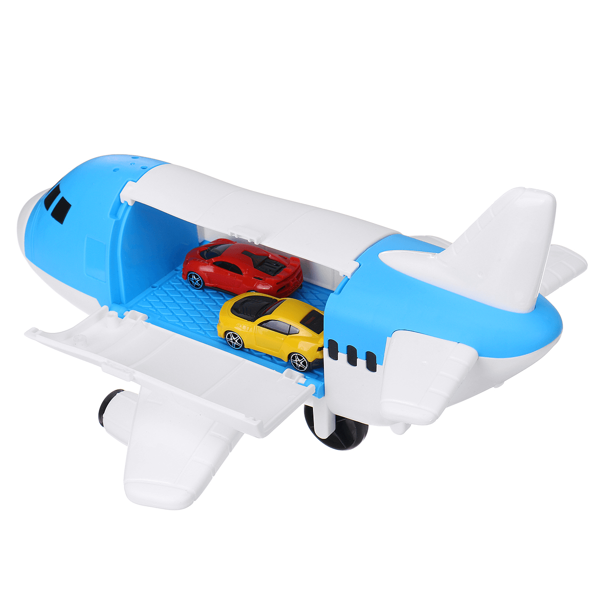 Storage Transport Aircraft Model Inertia Diecast Model Car Set Toy for Children'S Gift