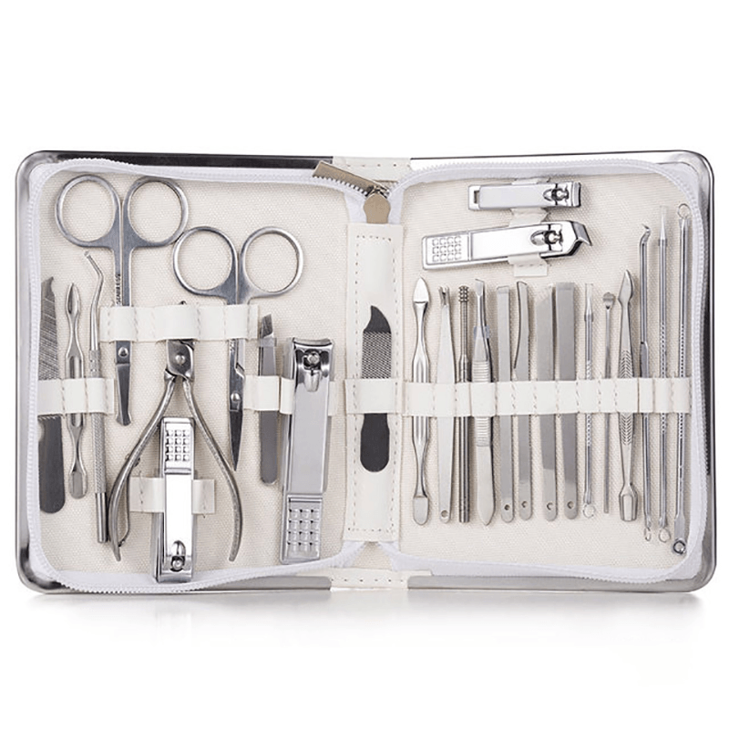 11/26 Pcs Nail Clipper Manicure Set Stainless Steel Nail Cutter Scissor Cuticle Nipper Nail Tools Set