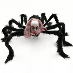 75*75Cm Simulation Skull Ghost Head Plush Spider Spider Leg Straighten Horror Toy