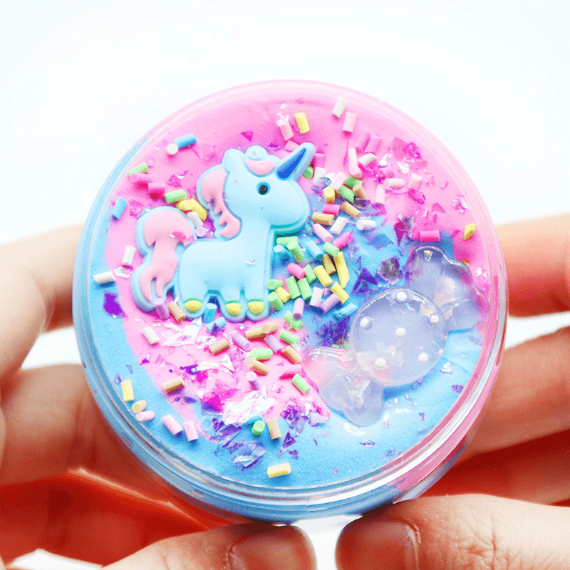 Unicorn Cotton Mud Slime Multi-Color Candy Clay Plasticine Foam DIY Toy