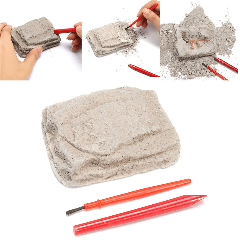 Dinosaur Fossils Excavation Kit Archaeology Dig up History Skeleton Fun Kids Gift Toys