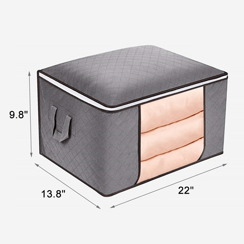 Woven Bamboo Charcoal Moisture-Proof Quilt Bag Creative Homeware Toys Clothing Storage Bag Storage Bag Moving Bag