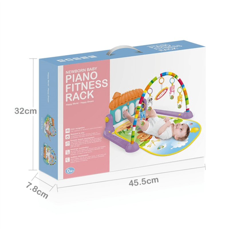 Fitness Rahmen Fuß Harfe Baby Neugeborenen Spiel Pad Kinder Schütteln Sound Pädagogisches Indoor Spielzeug