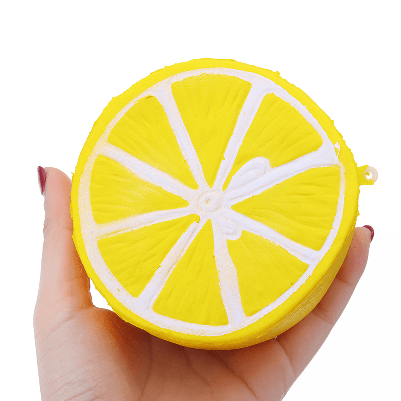 Squishy Half Lemon Soft Toy 10Cm Slow Rising with Original Packaging Birthday Festival Gift