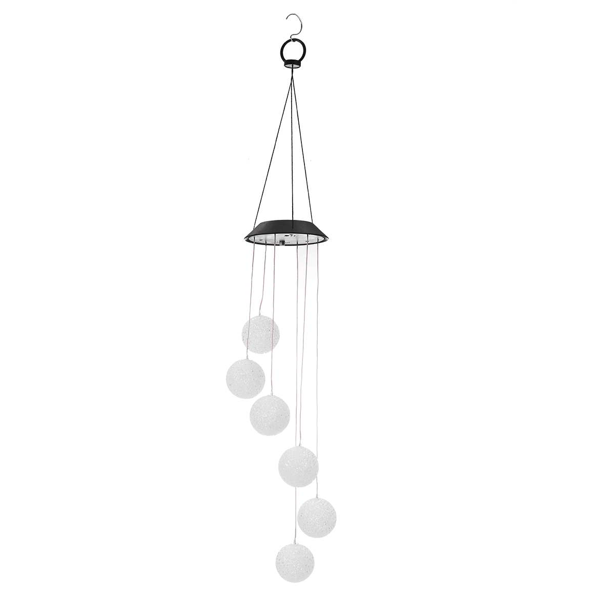 Äolische hängende Wind-Solar-LED-Lichter, Glockenspiel, angetriebene String-Rasen-Gartenlampe