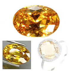 10 X 14Mm Yellow Sapphire Gem Oval Shape Loose Gemstone Jewelry Set Gifts US