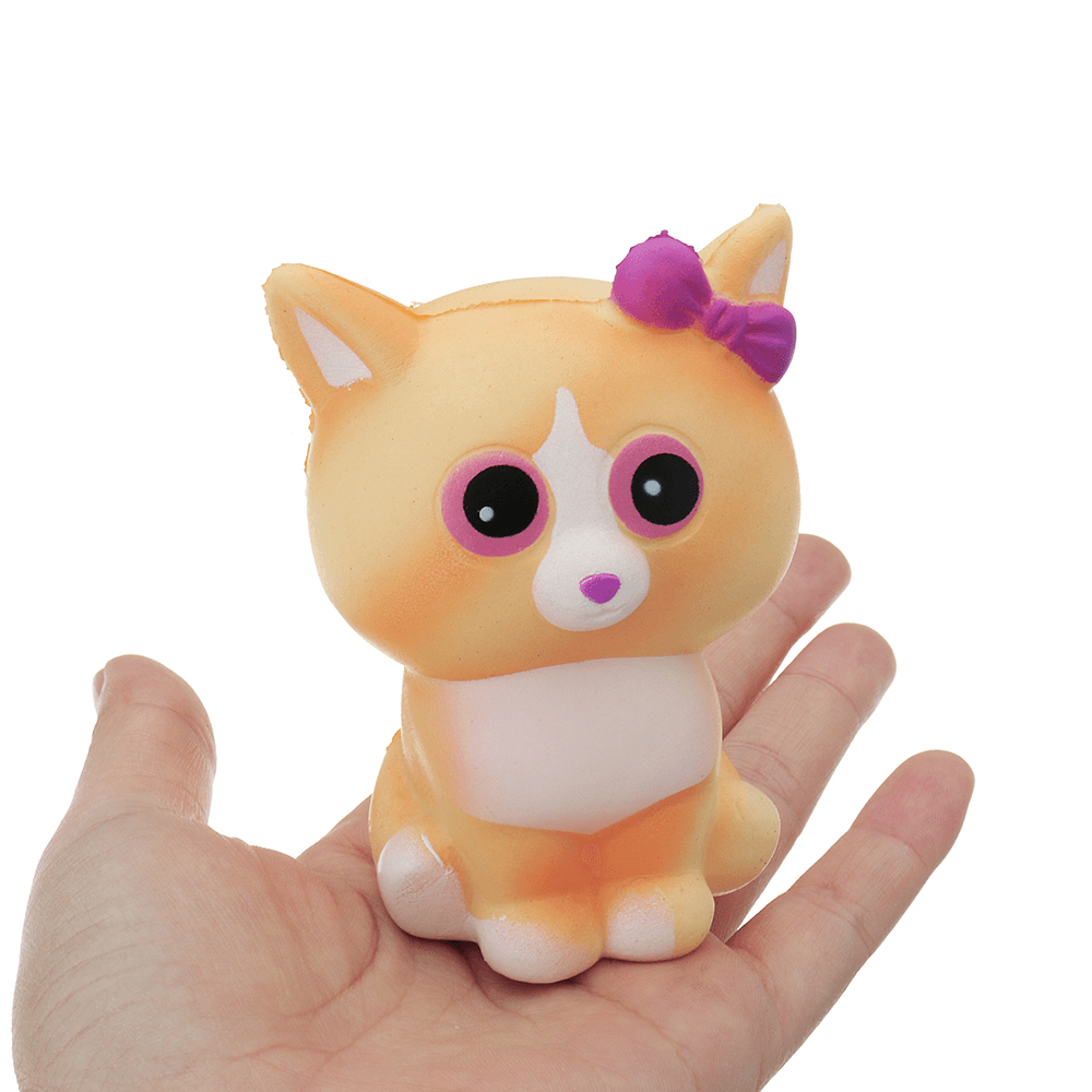 Yellow Cat Squishy 10*6CM Slow Rising with Packaging Collection Gift Soft Toy