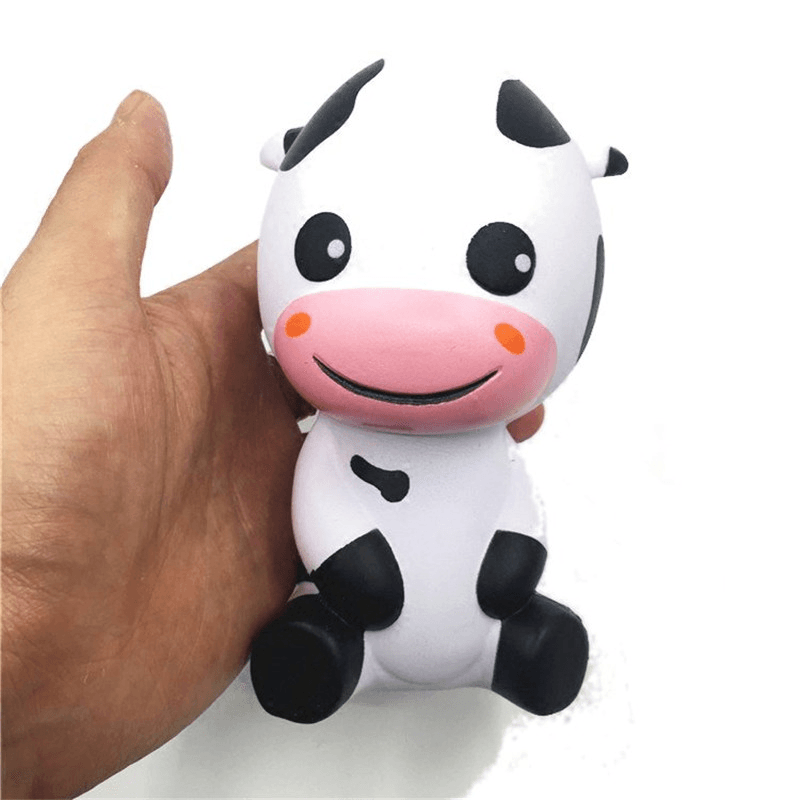 Squishy Baby Cow Jumbo 14Cm Slow Rising with Packaging Animals Collection Gift Decor Toy