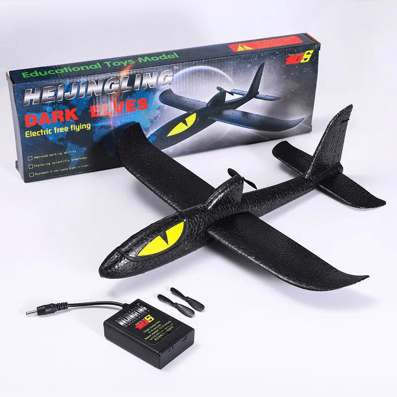 Elektrisches Handwurfspielzeug 36 cm EPP-Schaum DIY Flugzeugspielzeugmodell