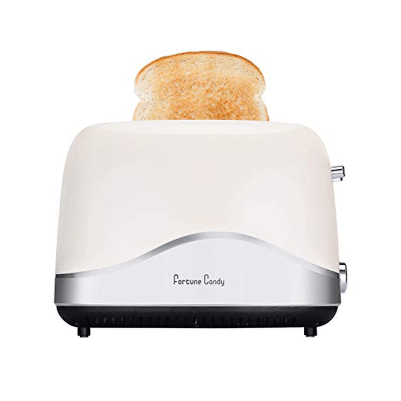 Fortune Candy 2 Slice Stainless Steel Toaster Wide Slot Bread Maker Temperature Control Toaster