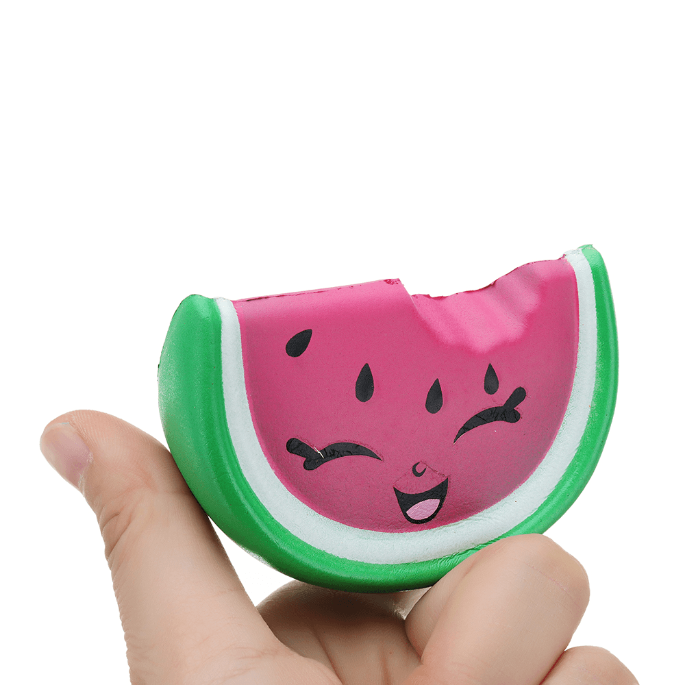 Meistoyland Squishy Mini Pink Smile Watermelon Fruit Squishy Slow Rising Toy Soft Mini Cute Toy