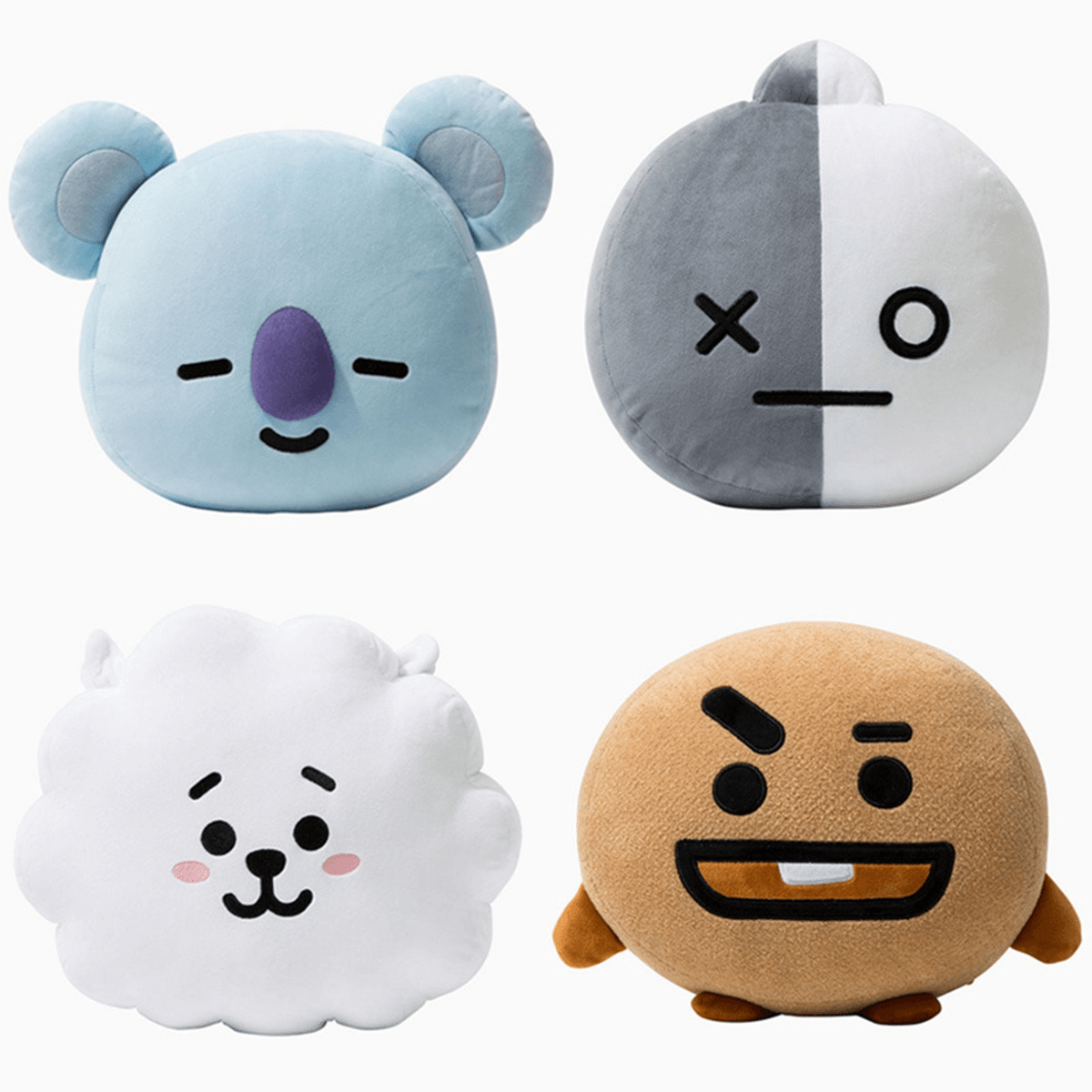 For KPOP BTS BT21 TATA SHOOKY RJ SUGA COOKY JIMIN Bed Plush Pillow Doll