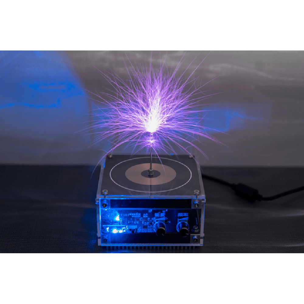 Stark Long Arc und Bluetooth-Musik Dual-Mode-Musik Tesla Coil Palm Flash Bluetooth-Blitz Länge 10 cm Wissenschaftsspielzeug