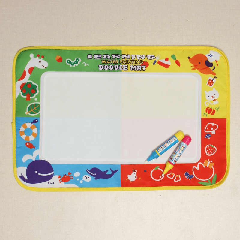 Magic Doodle Mat Colorful Water Painting Cloth Reusable Portable Developmental Toy Kids Gift