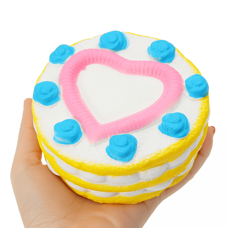 2PCS Jumbo Squishy Love Cake 12Cm Slow Rising Collection Gift Decor Toy