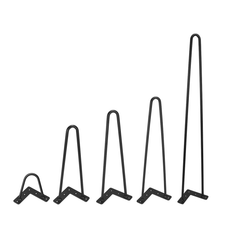 4-teiliges Haarnadel-Bein-Set, einfaches Metall-Schreibtischstuhl-DIY-Bein-Zubehör-Set für die Heimbüro-Dekoration