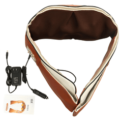 220V Electrical Shoulder Massager Relaxation Massage U Shape Neck Back Shoulder Shiatsu Infrared 4D Kneading Massager