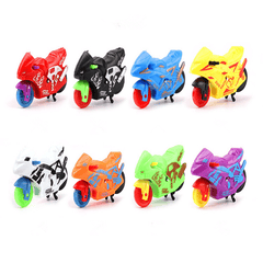 Simulation Pull Back Motorcycle Cool Inertia Motorcycle Trolley Kids Gift Toys