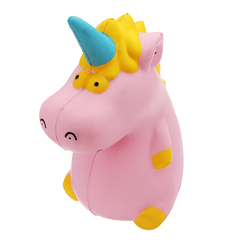 Areedy Squishy Baby-Einhorn-Nilpferd, 14 cm x 10 cm x 8 cm, lizenzierte, super langsam aufsteigende, niedliche, rosa duftende Originalverpackung