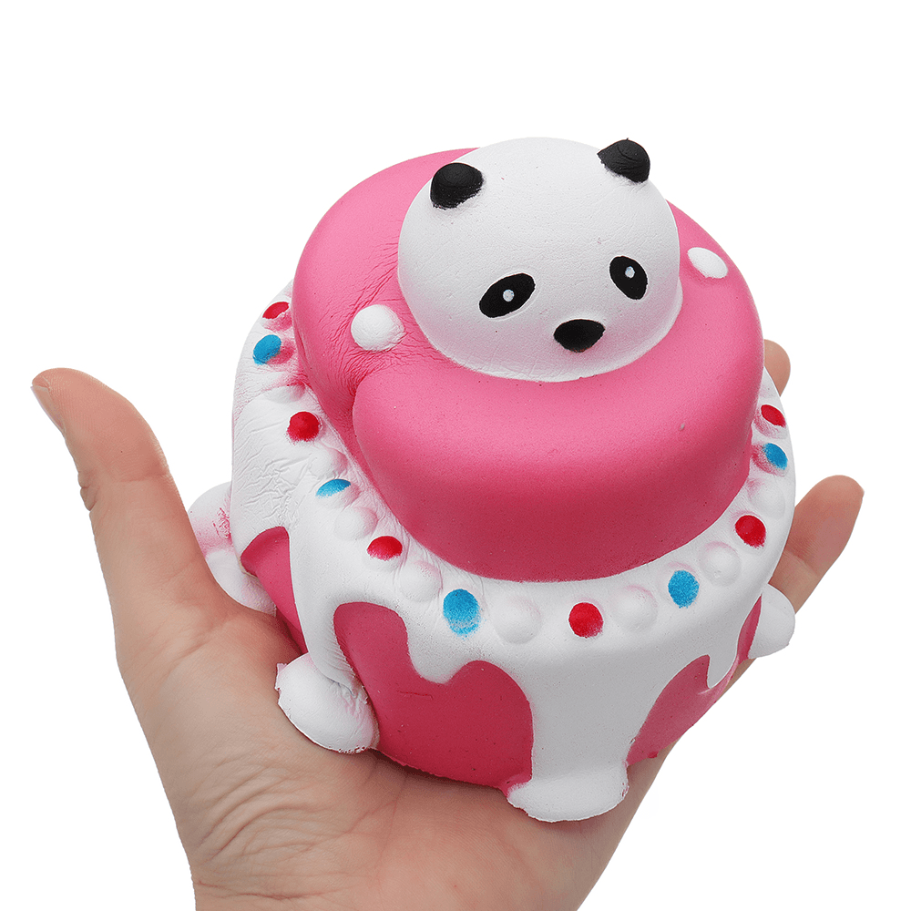 Bear Head Cake Squishy 11*11.5CM Slow Rising with Packaging Collection Gift Soft Toy