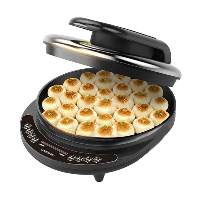 LIVEN LR-J8345 Electric Baking Pan 1600W Crepe Maker Non-Stick Coating Toaster Mechanical Control Frying Machine from Ecological Chain