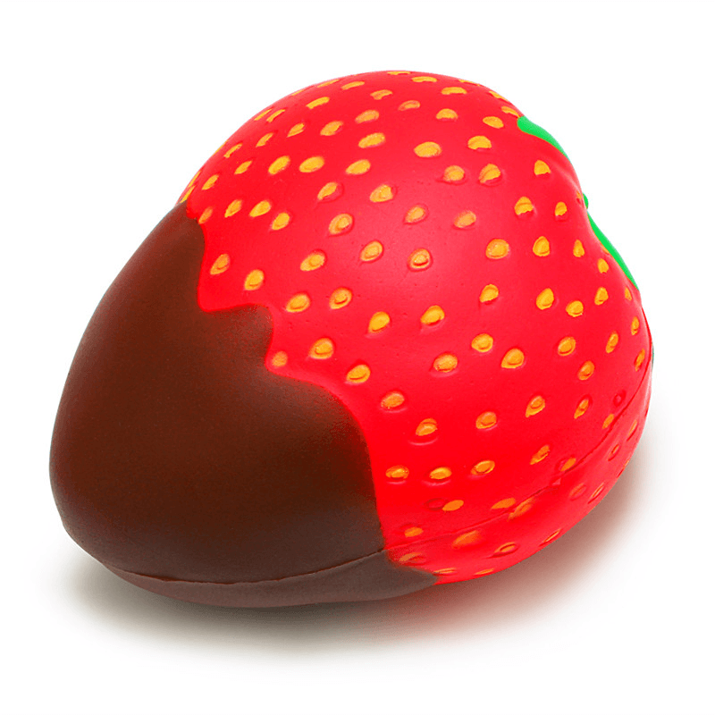 Yunxin Squishy Strawberry with Jam Jumbo 10Cm Soft Slow Rising with Packaging Collection Gift Decor