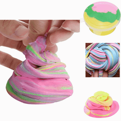 DIY Fluffy Floam Slime Scented Stress Relief No Borax Kids Toy Sludge Cotton Mud to Release Clay Toy