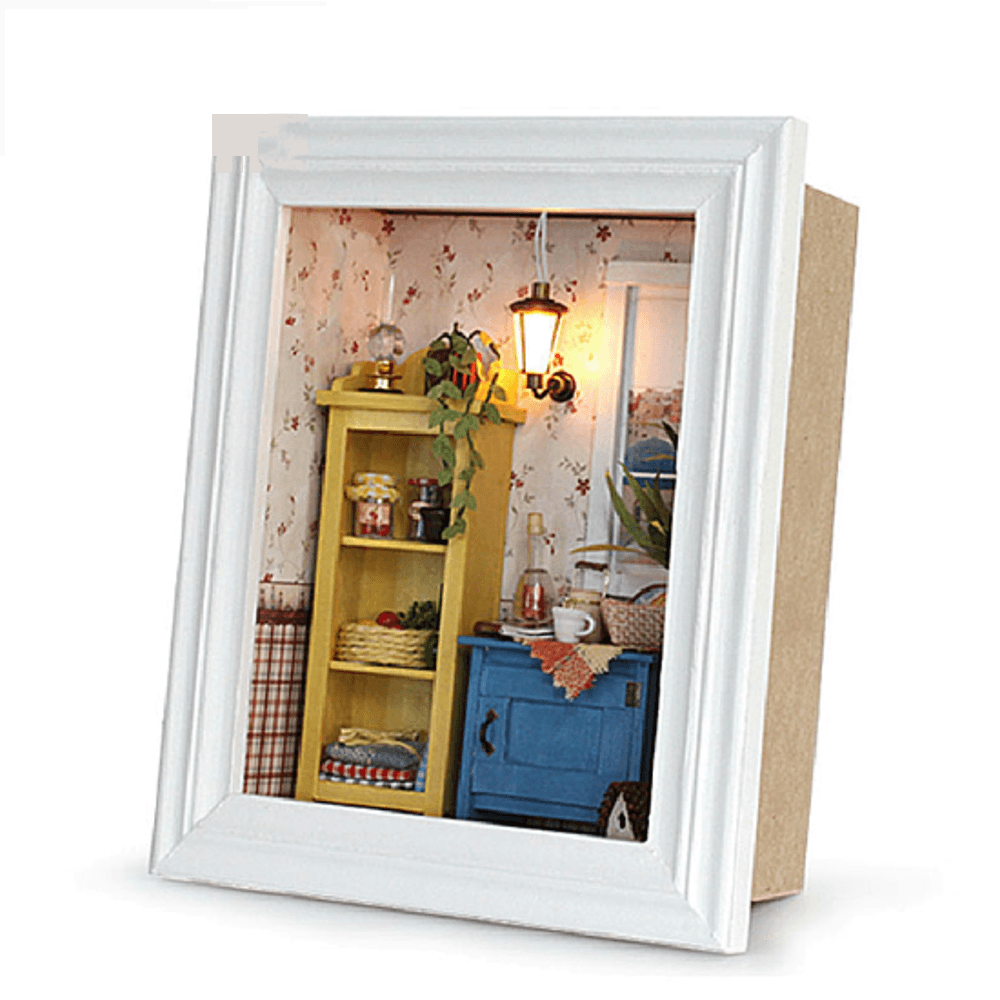 CUTEROOM DIY Puppenhaus Cottage Long Holiday Serie Spielzeug Geschenk Indoor Spielzeug