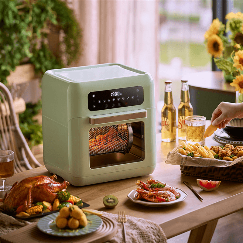 Bear QZG-A15V1 Air Fryer Oven 1500W 20L Multifunctional Toaster Oven Combo for Homemade Cake Pizza