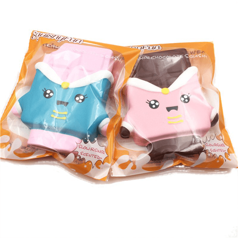 Squishyfun Chocolate Squishy 13Cm Levantamiento Lento con Empaquetado Colección Regalo Decoración Juguete Suave