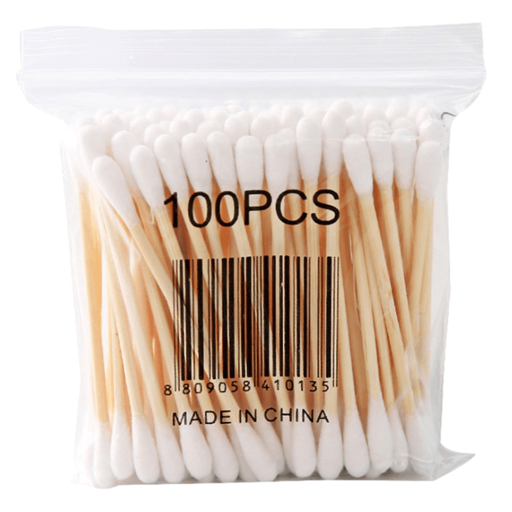 100Pcs Soft Clean Cotton Swab Women Wood Stick Beauty Stick Makeup Cotton Buds Tip for Nose Ears Cleaning Care Tool