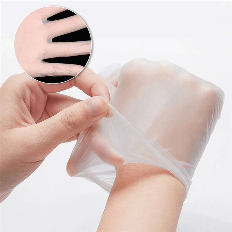 100PCS Disposable PVC Transparent Gloves Hygiene Protection Supplies Prevent Infection Glove