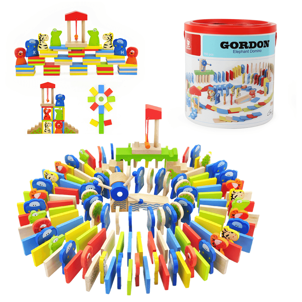 Topbright-6995 150 PCS Blocks Domino Warm Elephants Fun Clubs Educational Toys