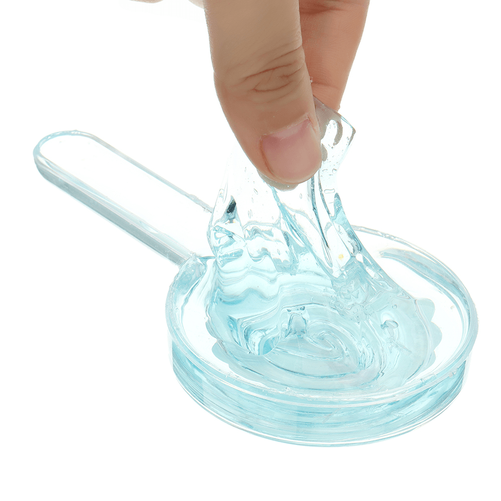 Kiibru Lollipop Slime 12.5*6.5*2.5CM Transparent Jelly Mud DIY Gift Toy Stress Reliever