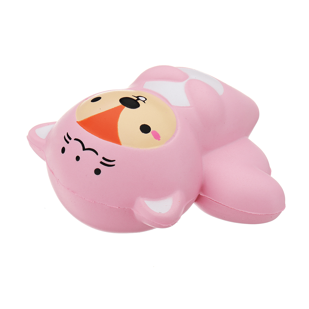 Tail Bear Squishy 10.5 * 11CM Levantamiento lento con empaque Colección Regalo Juguete suave