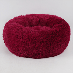 4 Size Dog Cat round Bed Sleeping Bed Plush Pet Bed Kennel Sleeping Cushion Puppy