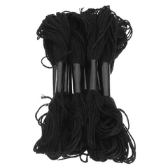 12Pcs Black Polyester Cotton Cross Stitch Embroidery Thread DIY Sewing Accessories